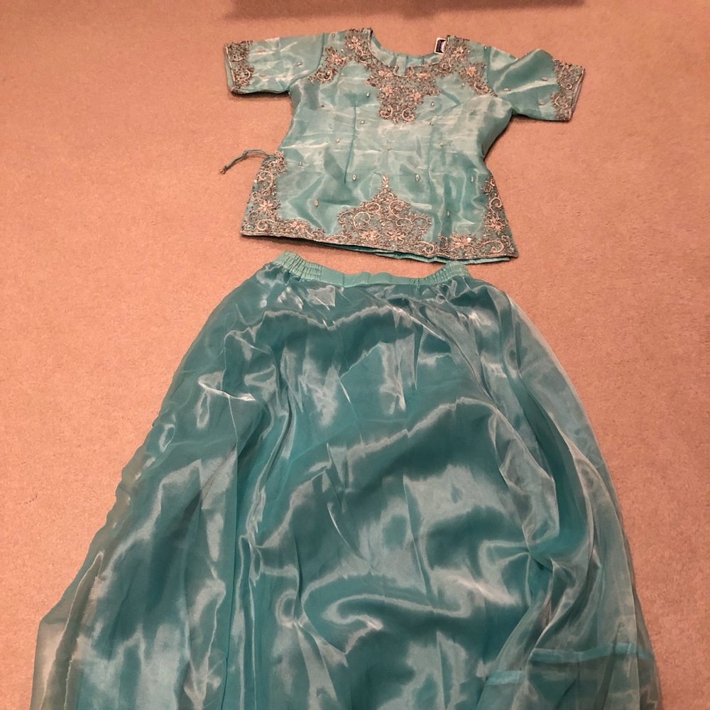 Chaniya Choli=Indian Skirt and embellished top